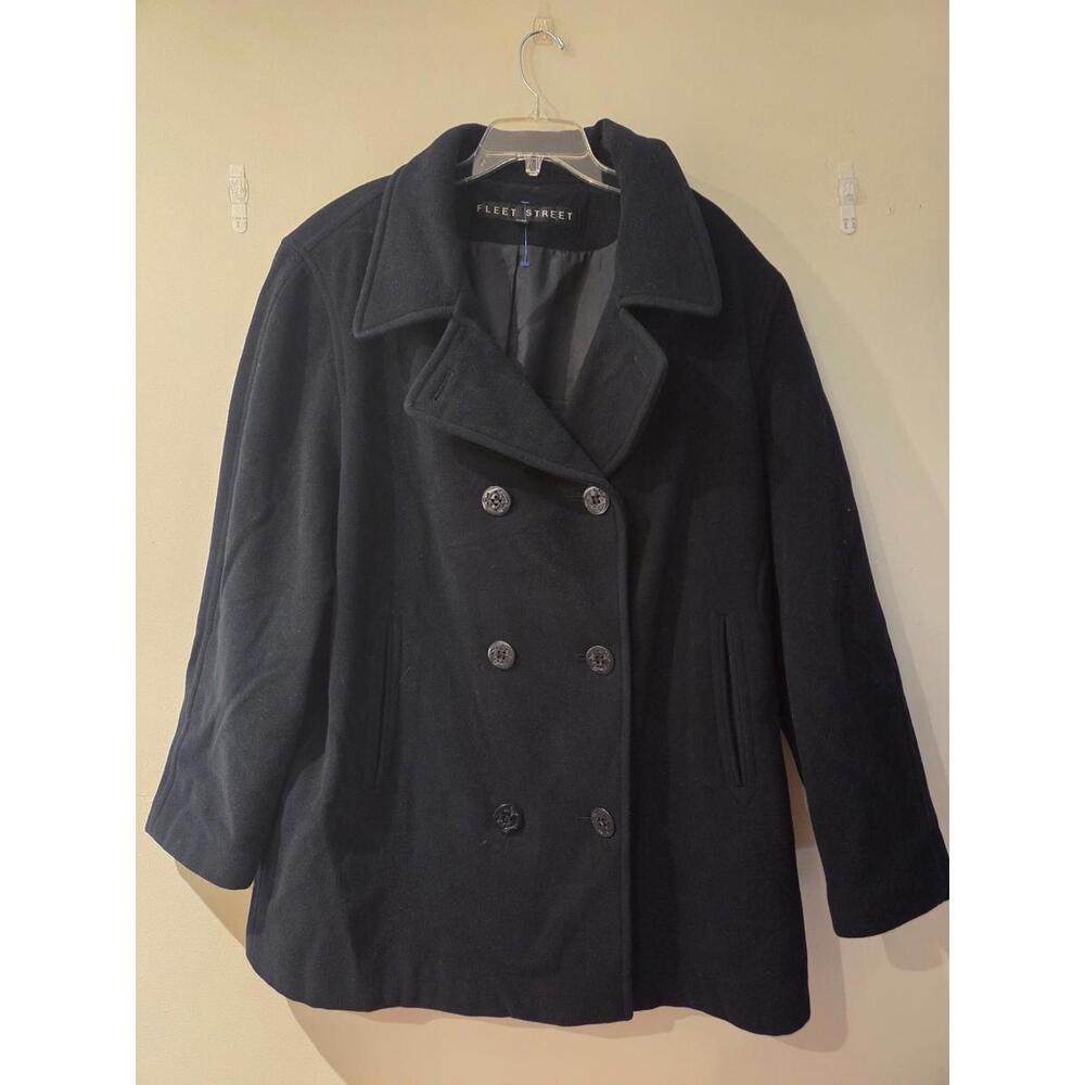 Nine West Women’s Black Double-Breasted Peacoat